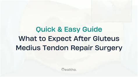 What to Expect After Gluteus Medius Tendon Repair Surgery: Navigating the Road to Recovery and Beyond