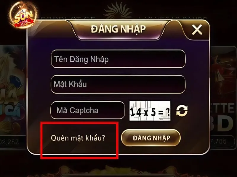 Hướng dẫn lấy lại mật khẩu tài khoản